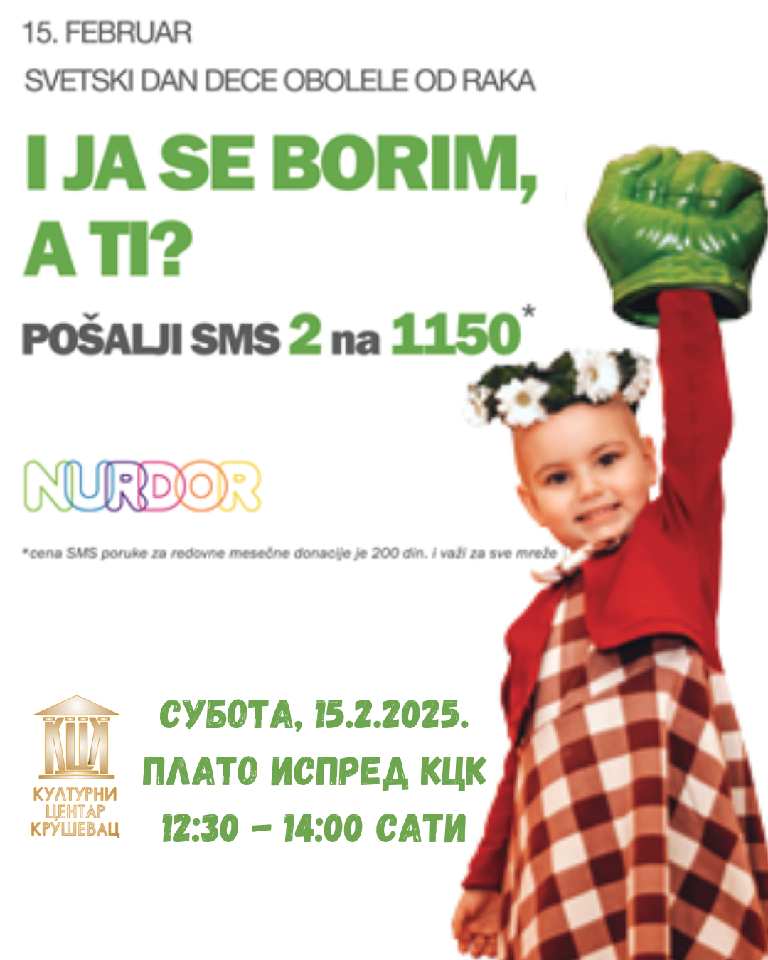 СУБОТА 15.2.2025. Плато испред КЦК 1230 1400 сати
